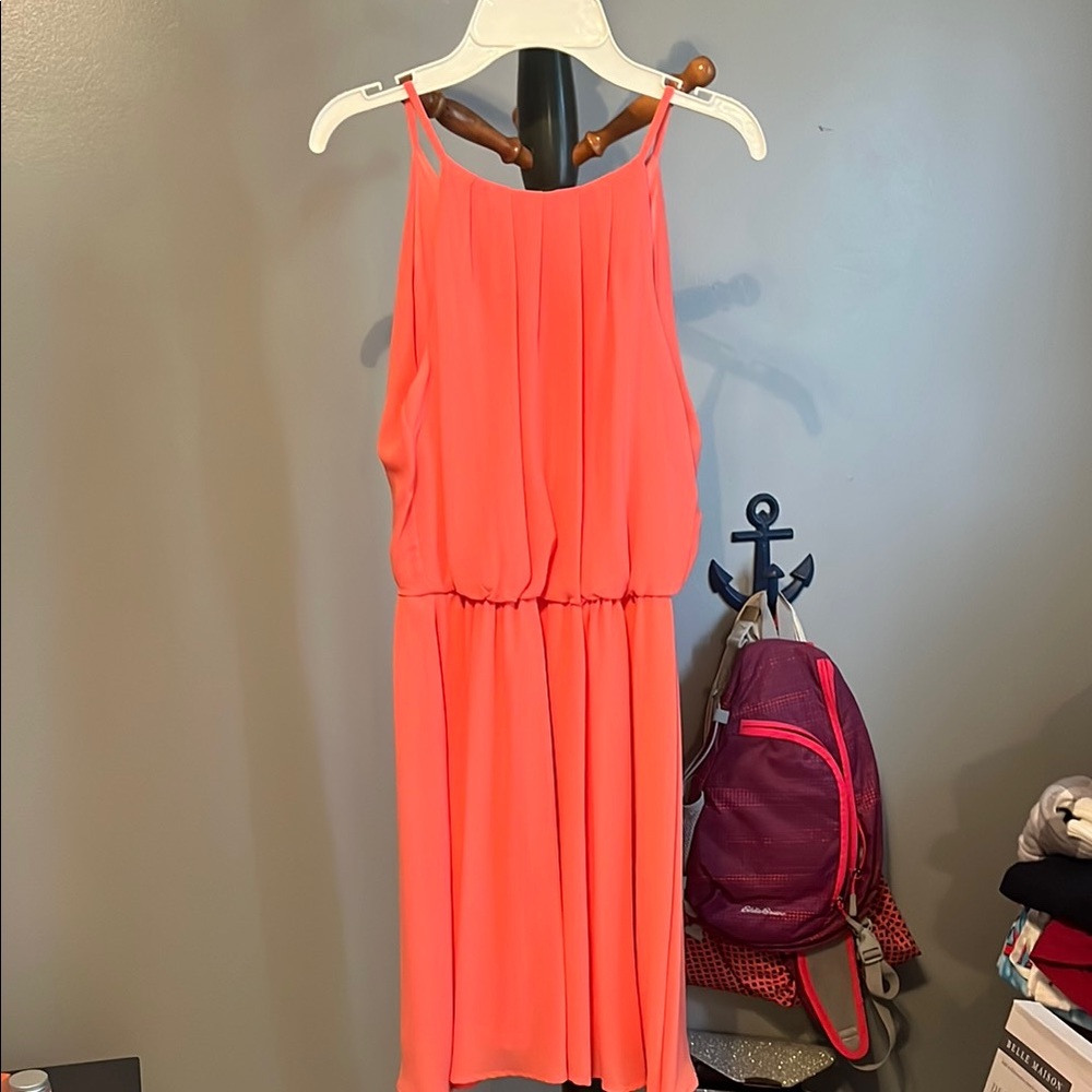 Lush Vibrant Coral Dress